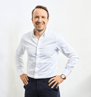 Lars Lykke i podcaststudiet om coaching